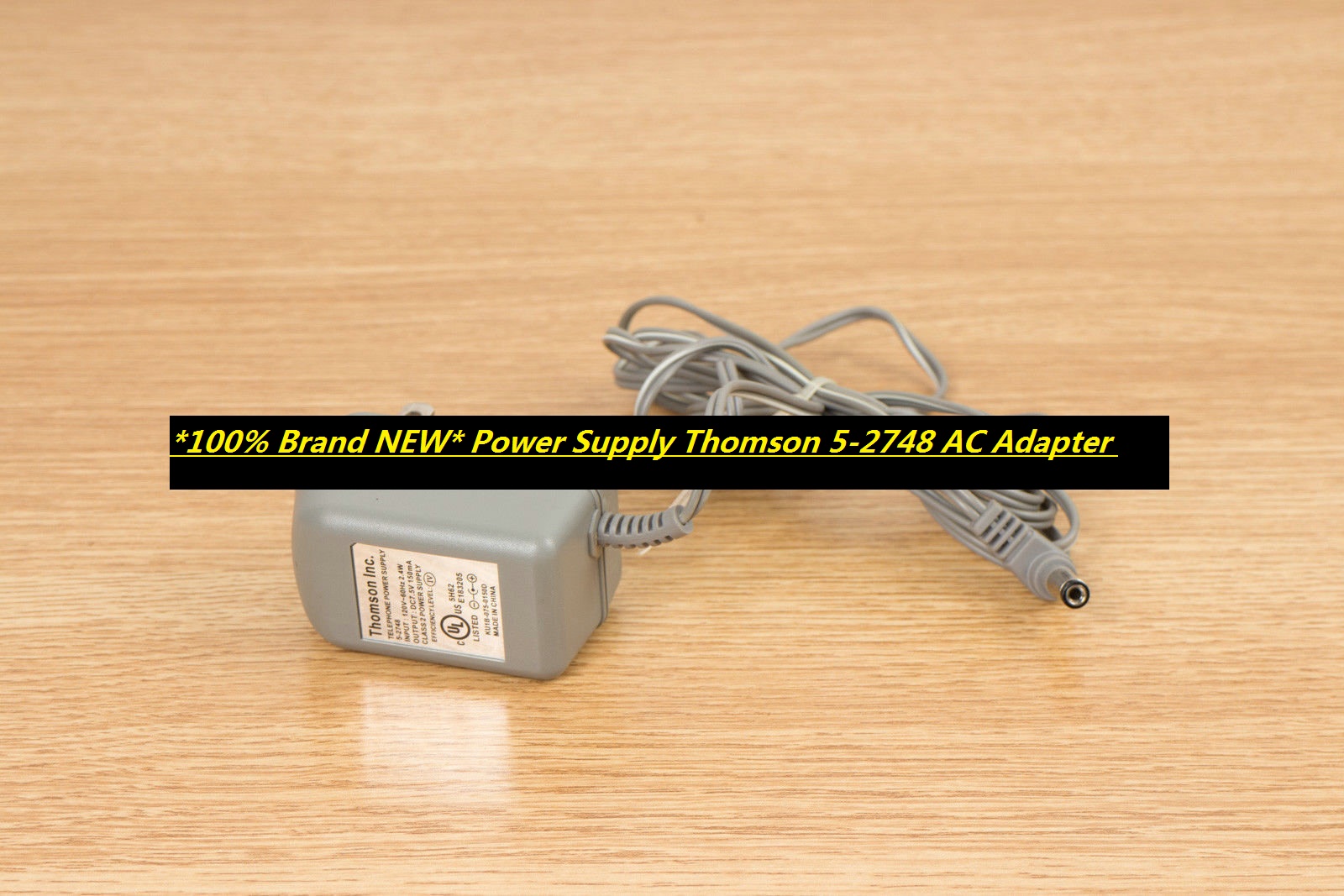 *100% Brand NEW* Power Supply Thomson 5-2748 AC Adapter - Click Image to Close
